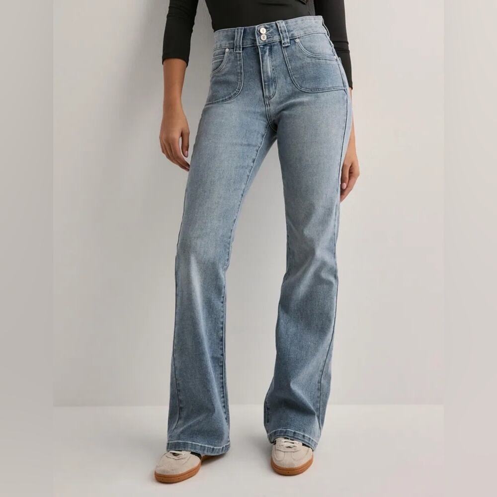 Abrand Jeans 95 Mid Boot Light Vintage Blue Bootcut Denim Womens 26 NWT New